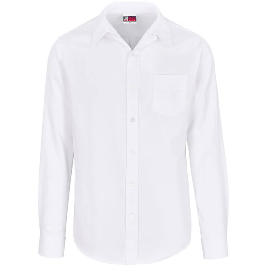 Mens Long Sleeve Oxford White